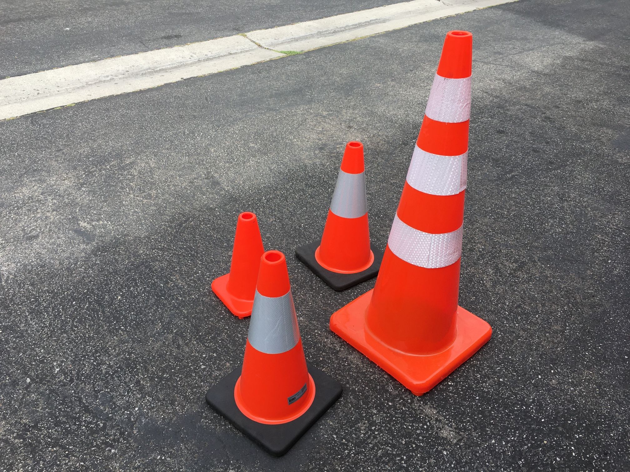 LARGE .. MEDIUM ..AND SMALL ..TRAFFIC CONES