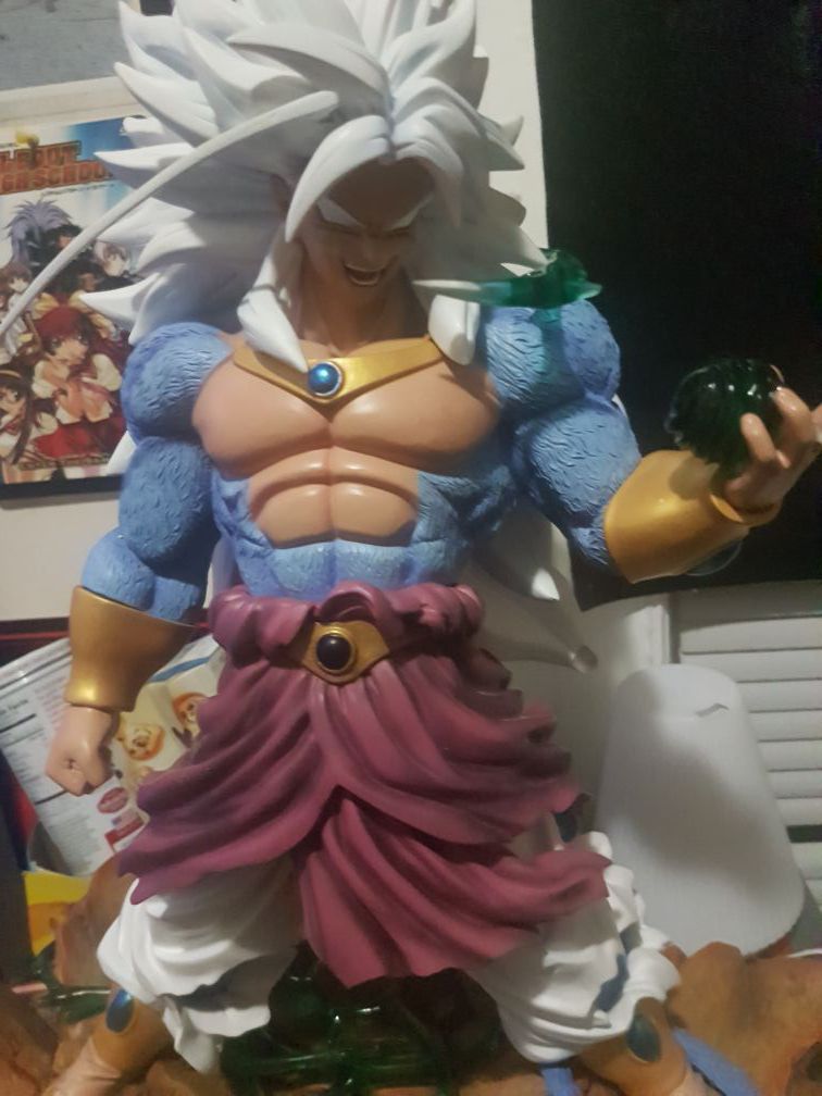 Dragonball AF 14 SSJ5 Broly Resin - LED lighted Base and interchangeable  hand
