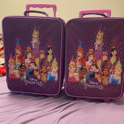 DISNEY PRINCESS ROLLING CARRYON SUITCASES - $20 Each