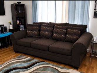 Brown Sofa & Loveseat Set – Clean – $399 OBO