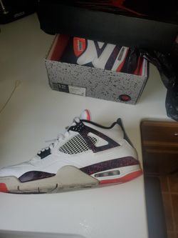 Jordan 4 Retro Flight Nostalgia aka Crimson 4's  Size 12