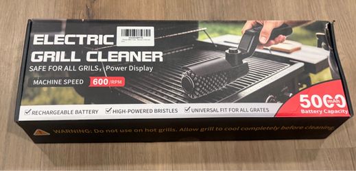 Brand new electric grill cleaner rechargeable 600 RPM rotary brush