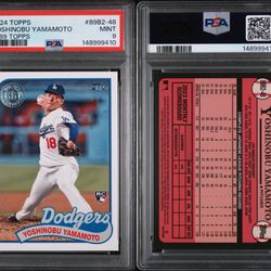 2024 TOPPS 1989 TOPPS BASEBALL 89B2-48 YOSHINOBU YAMAMOTO SERIES 2 PSA 9