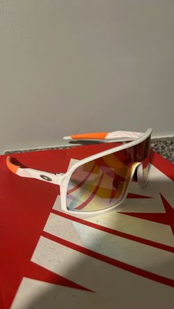 Oakley Sport Sunglasses White Orange