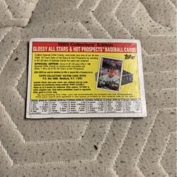 Glossy All Stars And Hot Prospects Baseball Card Collectors Edition