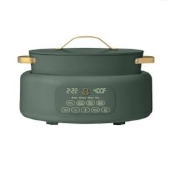  Beautiful 10 in 1, 6 Qt Electric Multi-Cooker, Thyme green Sesame by Drew Barrymore
