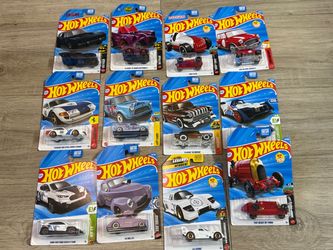 12 Hot Wheels still in original box