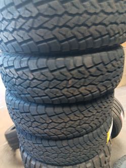 New set of tires aplus all terrain 265 70 17