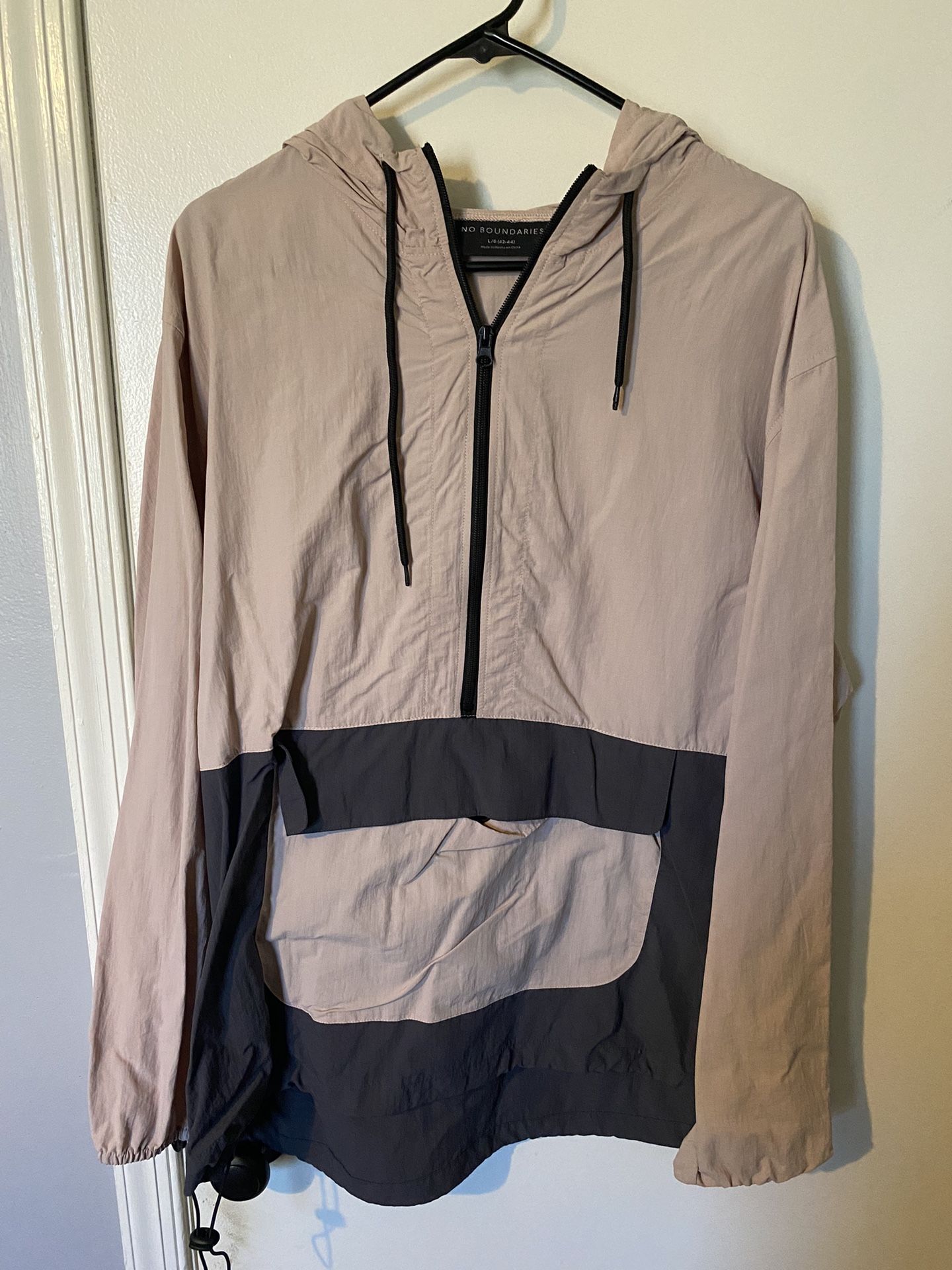 Light Pink & Grey Windbreaker