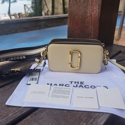 Marc Jacobs The Snapshot Crossbody Bag Cloud White Multi