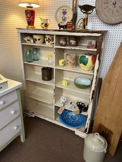 Primitive Wooden Cabinet Shelf