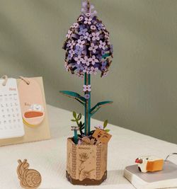 Rowood 3D Wooden Flower Puzzle Model Kit
