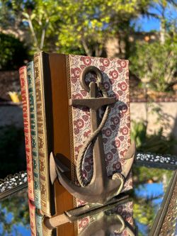 (1) Vintage 6” Brass Anchor w/ Rope Bookend Nautical Boat Ship Beach Home Decor Bookshelf Decor