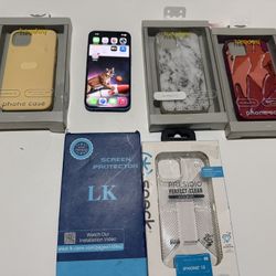 iPhone 13 128gb 98% Battery UNLOCKED Bundle