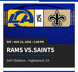 Rams vs Saints