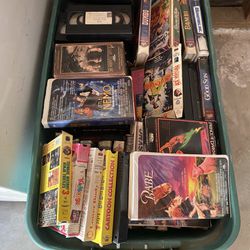 Bunch Of VHS Movies $ 60.00 For All Not Sell Separate 