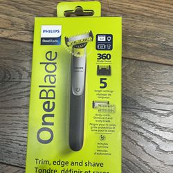  Philips Norelco OneBlade 360 blade FACE + BODY Trim Edge Shave 