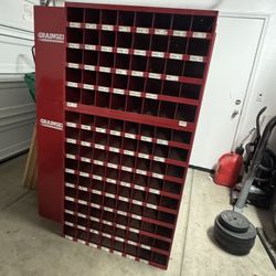 Grainger Bolt Bin, Red 66” X 12”