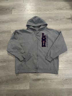 Vintage Jansport Loyola Marymount University Men’s Grey Zip Up Hoodie