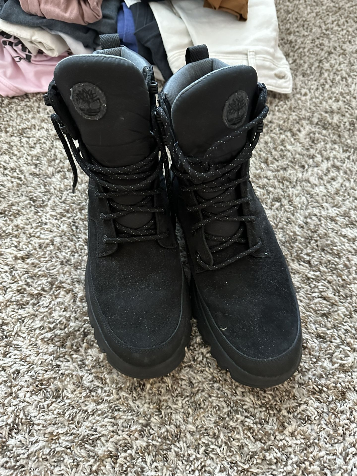 Timberland Boots Water Resistant Black Size 10