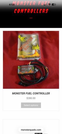 Monster fuel controller raptor 700