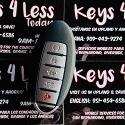 [$120 in Pomona/Upland] Infiniti Nissan 5-Button Push Start Remote Start Copy (Altima, Pathfinder,  Rogue, Sentra, Murano, Maxima, Q50,  Q60)