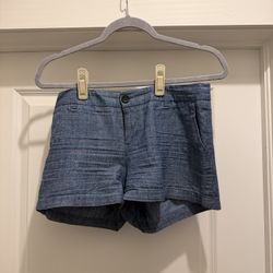 Linen Jean-Style Shorts