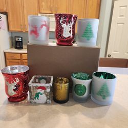 Holiday Christmas Tea Lite Holders 2.00 A Peice Or 10.00 For All