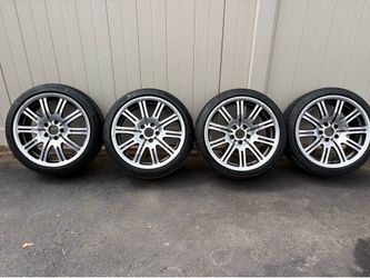 Set of four original style 67, 19” wheels and tires off of a 2004 BMW E46 M3 Convertible