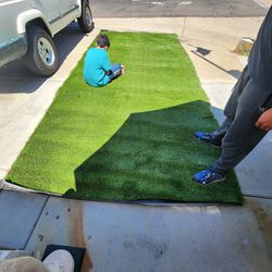 Artificial Grass 15X7, Two Bags Of Envirofill, and Two Bags Of Sand