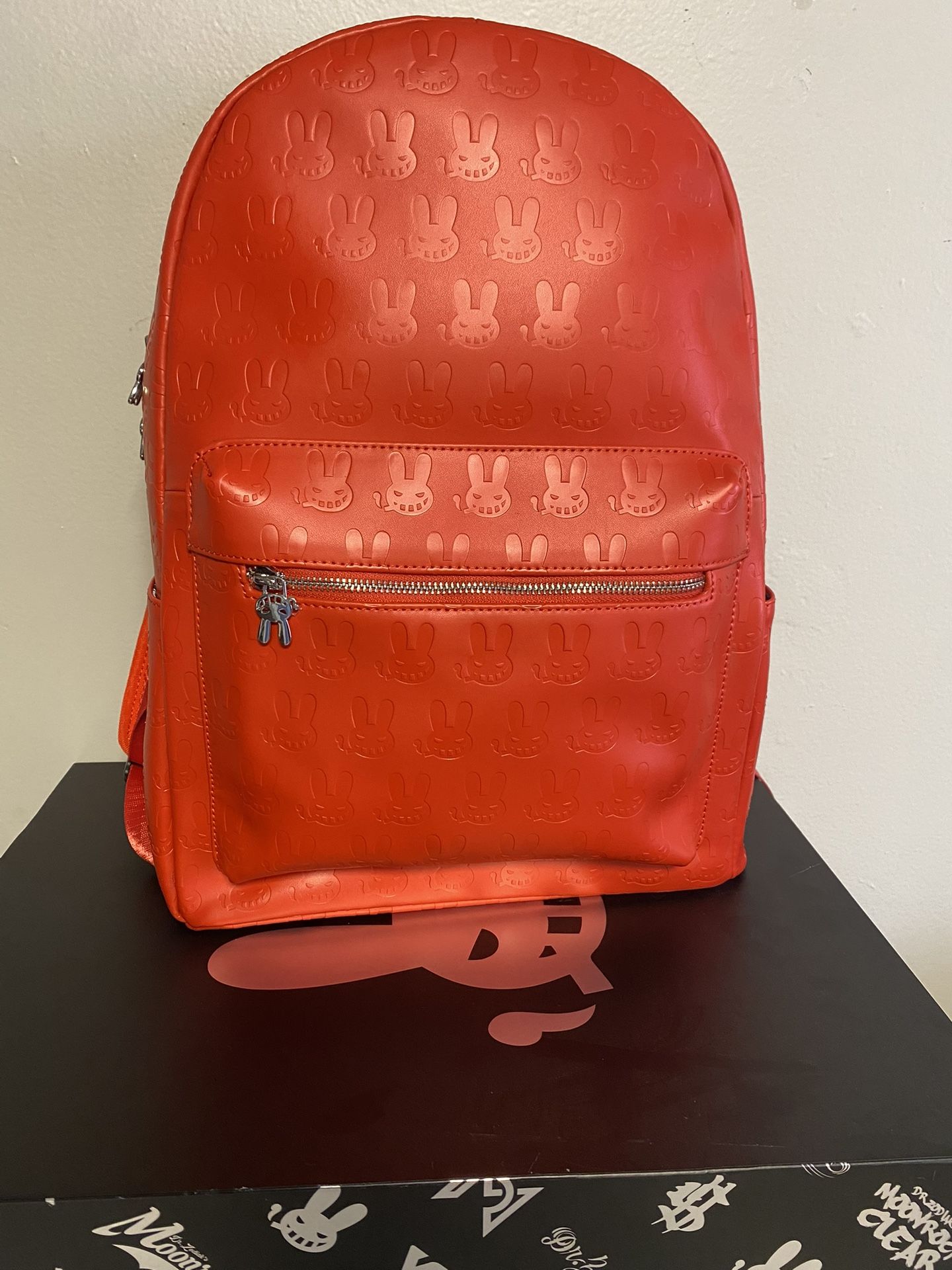 ZODIAK'S LEATHER BACKPACK RED