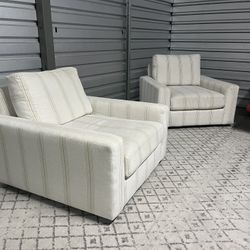 Arhaus Remington Deep Swivel Chairs