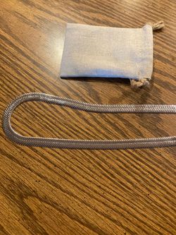 20” silver herringbone necklace