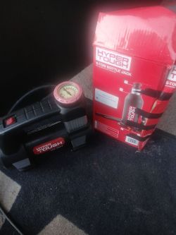 Hyper tough air pump and Jack a ton