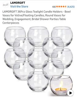 Votive /Floating Candle Round Vases