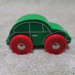 Vintage HEROS Wooden Only green Volkswagen car Toy Germany. 