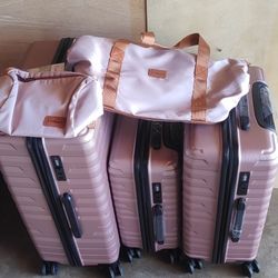 Set Maletas Rosa 5 Piezas 