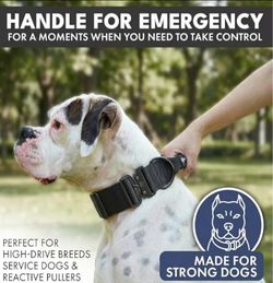 NEW SPARK PAWS TACTICAL DOG COLLAR HEAVY DUTY PREMIUM QUALITY