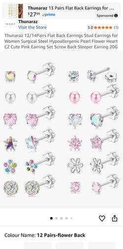 12girls, pairs earrings