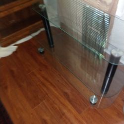 Bell'o Glass Entertainment Stand / Media Center (3-shelf)