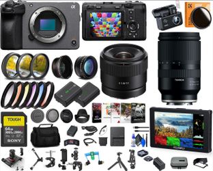Sony FX30 Bundle | Tamron 17-70mm f/2.8 + Sony 11mm + Monitor + Full Creator Kit