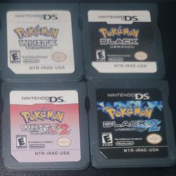 Pokemon Black & White 1 & 2 Nintendo DS Game Cartridge 