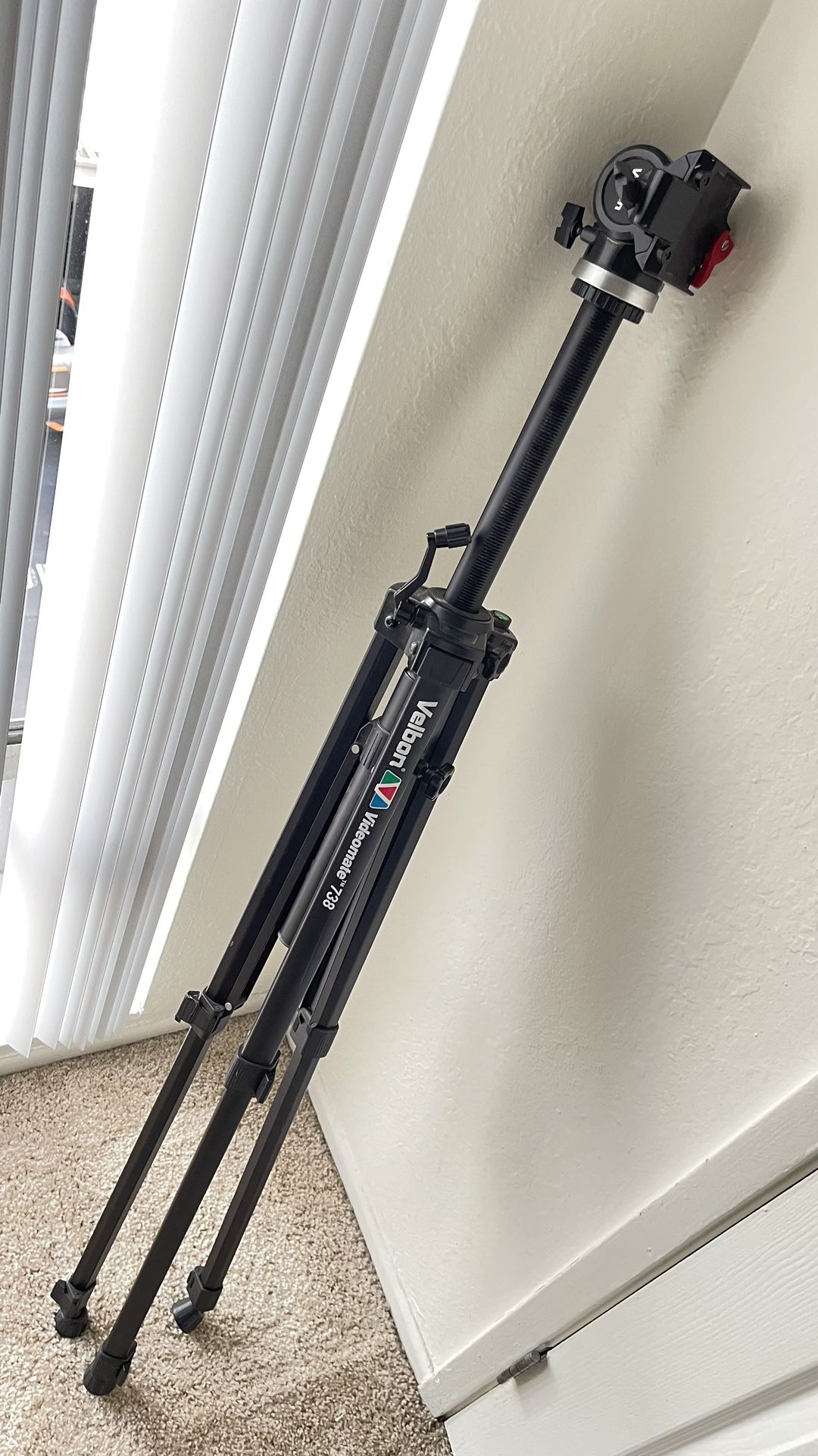 Tripod Velbon Videomate 738/F 3-Sec Heavy Duty Geared