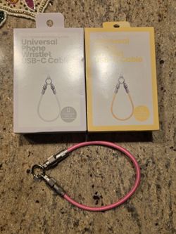 3x Universal Phone Wristlet with USB-C Cable