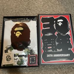 BAPE 30th Anniversary Ape Head Tee