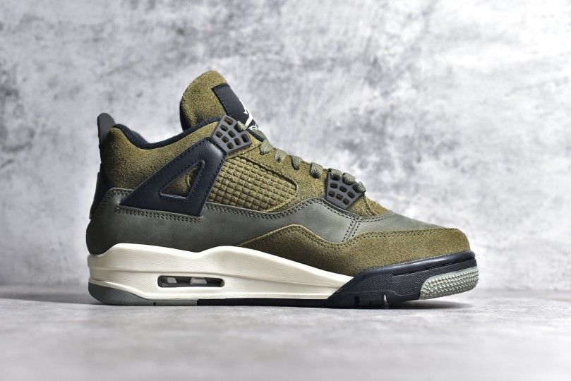 Air Jordan AJ4 Retro Olive Canvas