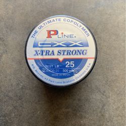 P LINE CXX 25 POUND TEST FISHING LINE 