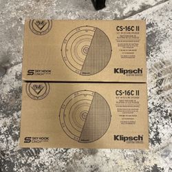 Klipsch CS-16c II.  Ceiling Speakers.  Pair.  New Sealed In Box