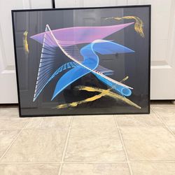 beautiful modern 3ft by 2ft wall art. (MUST SELL TODAY)