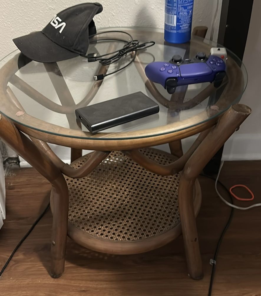 Antique style wooden side table